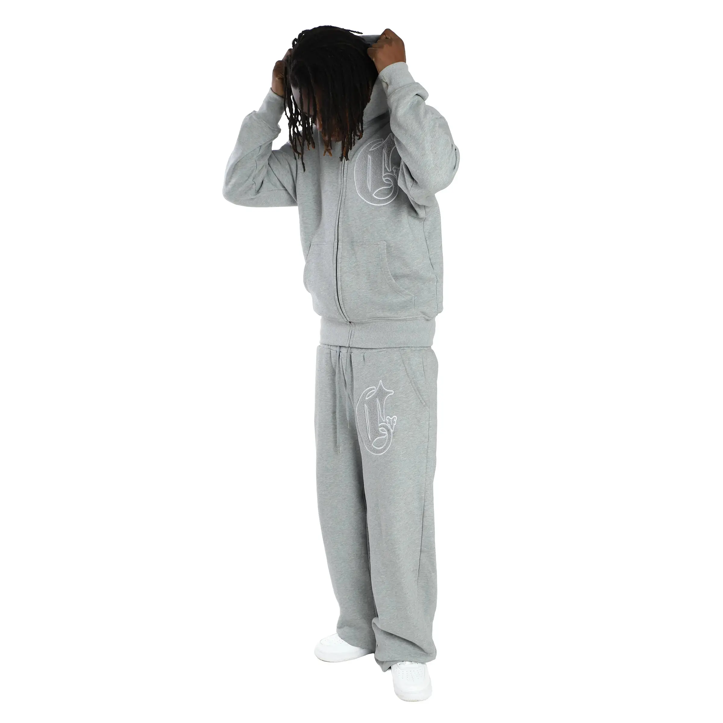 C-Logo Zip-Up Grey - Image 3