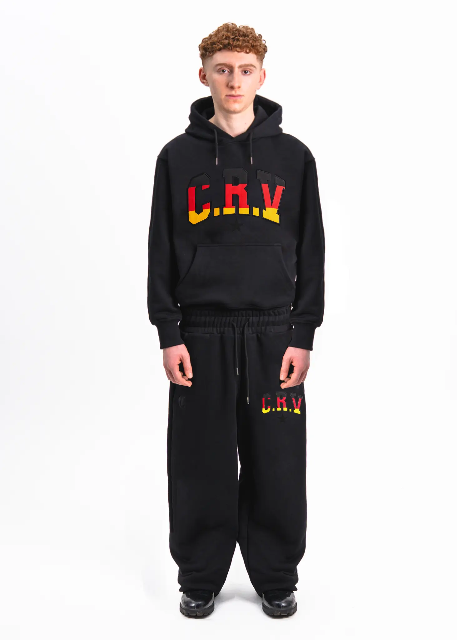 BLACK GERMANY FLAG HOODIE - Image 2
