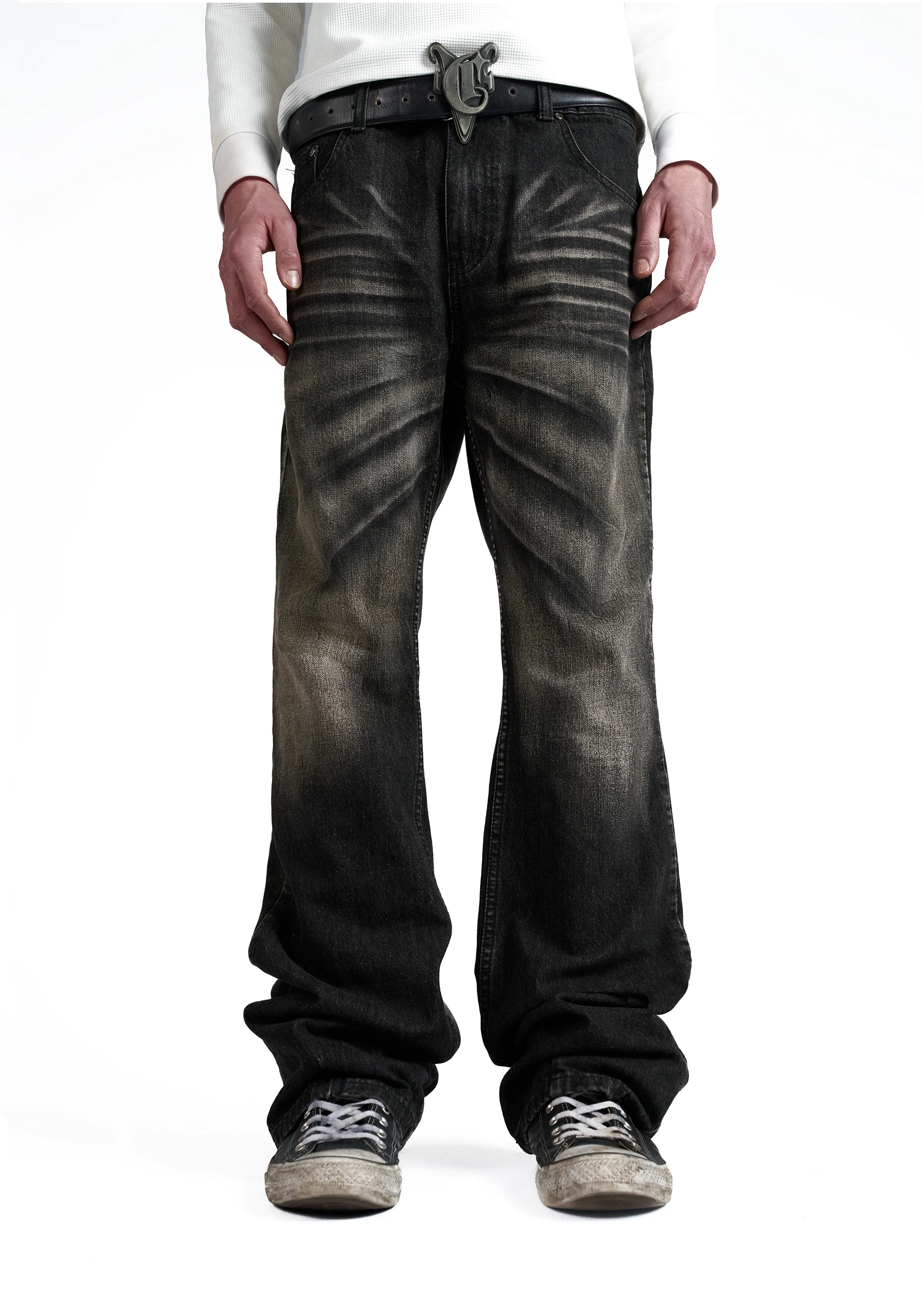 CLAW GREY BOOTCUT JEANS - Image 3