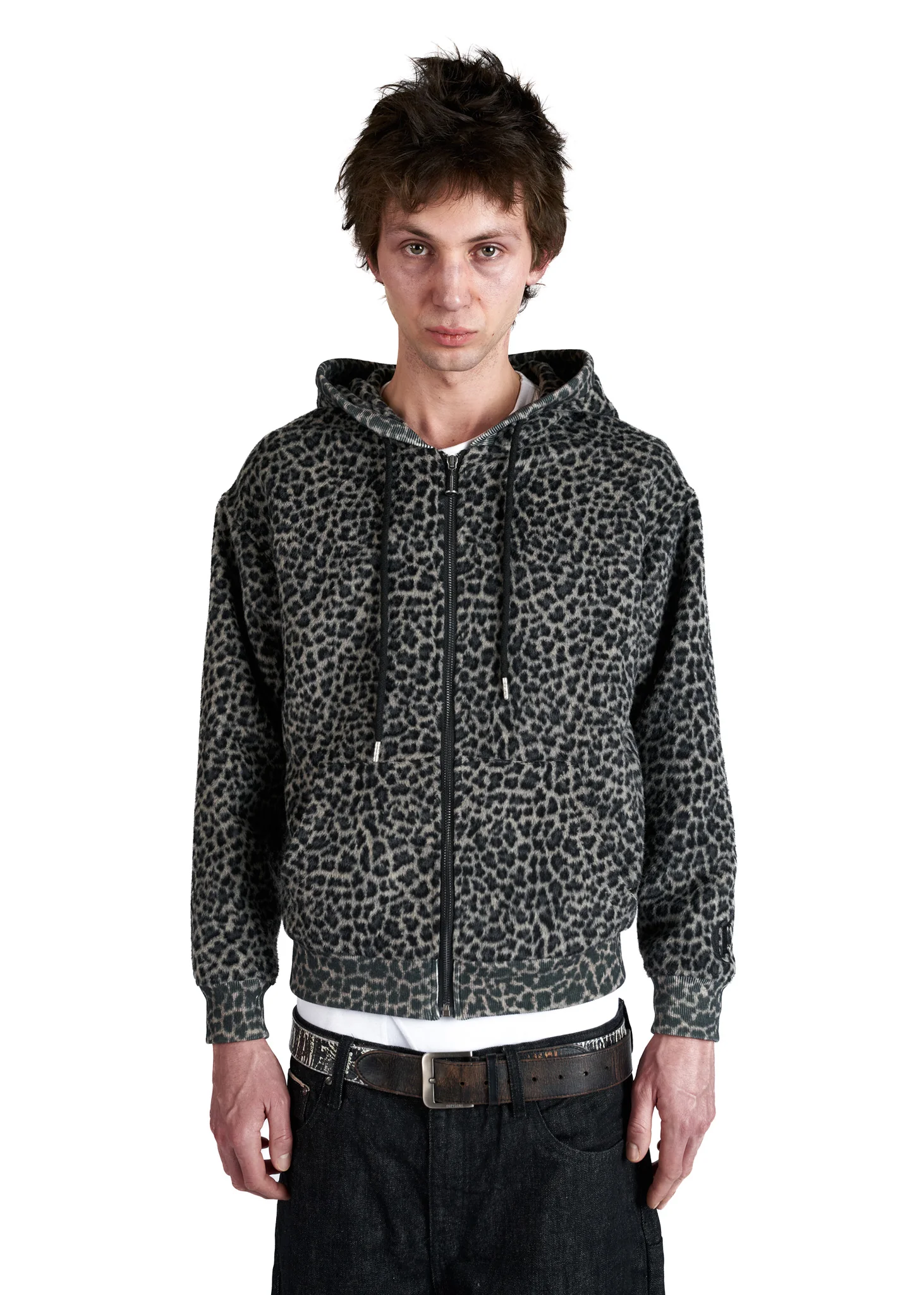 LEOPARD FUR HOODIE (REVERSIBLE) - Image 3