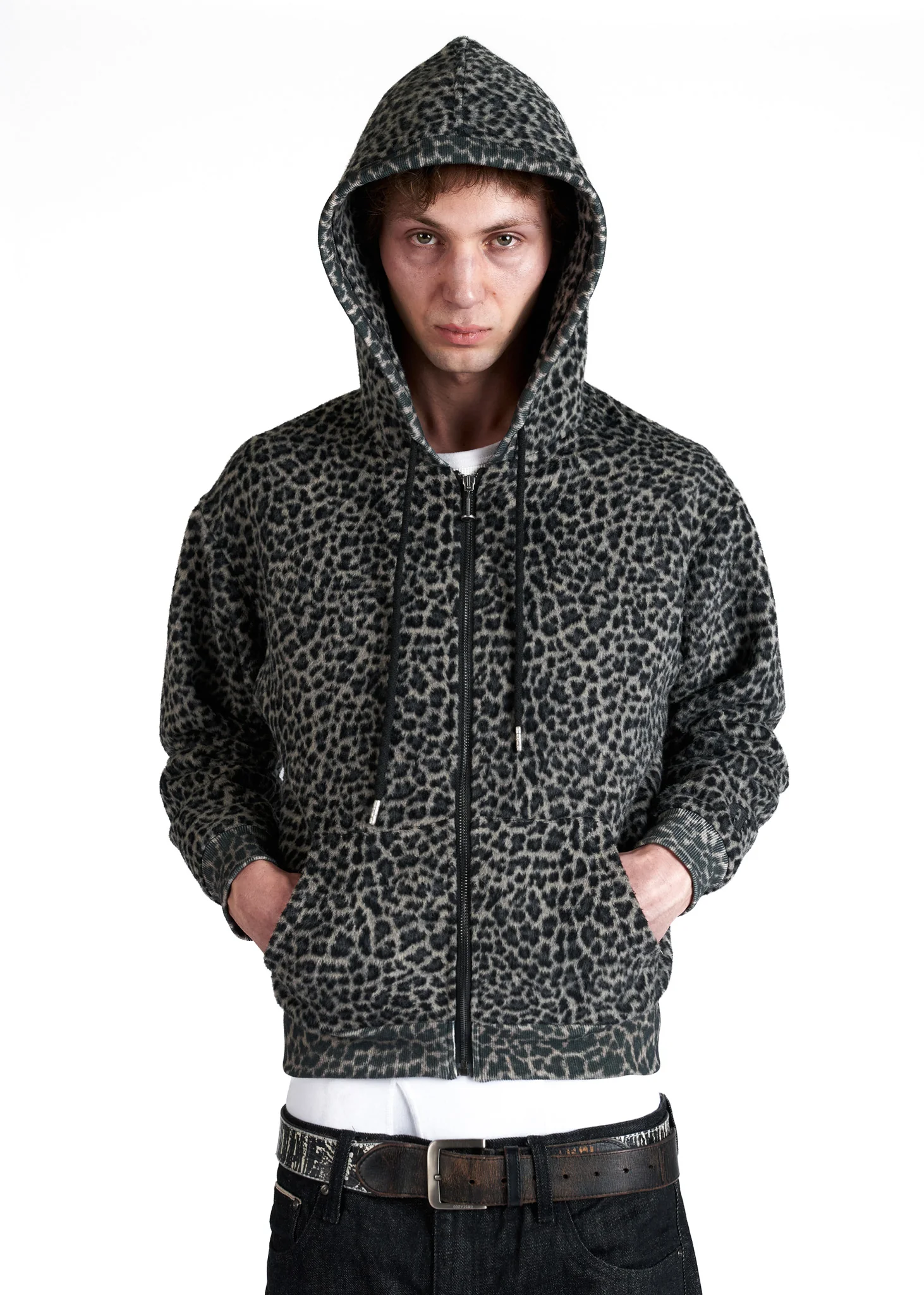 LEOPARD FUR HOODIE (REVERSIBLE) - Image 4