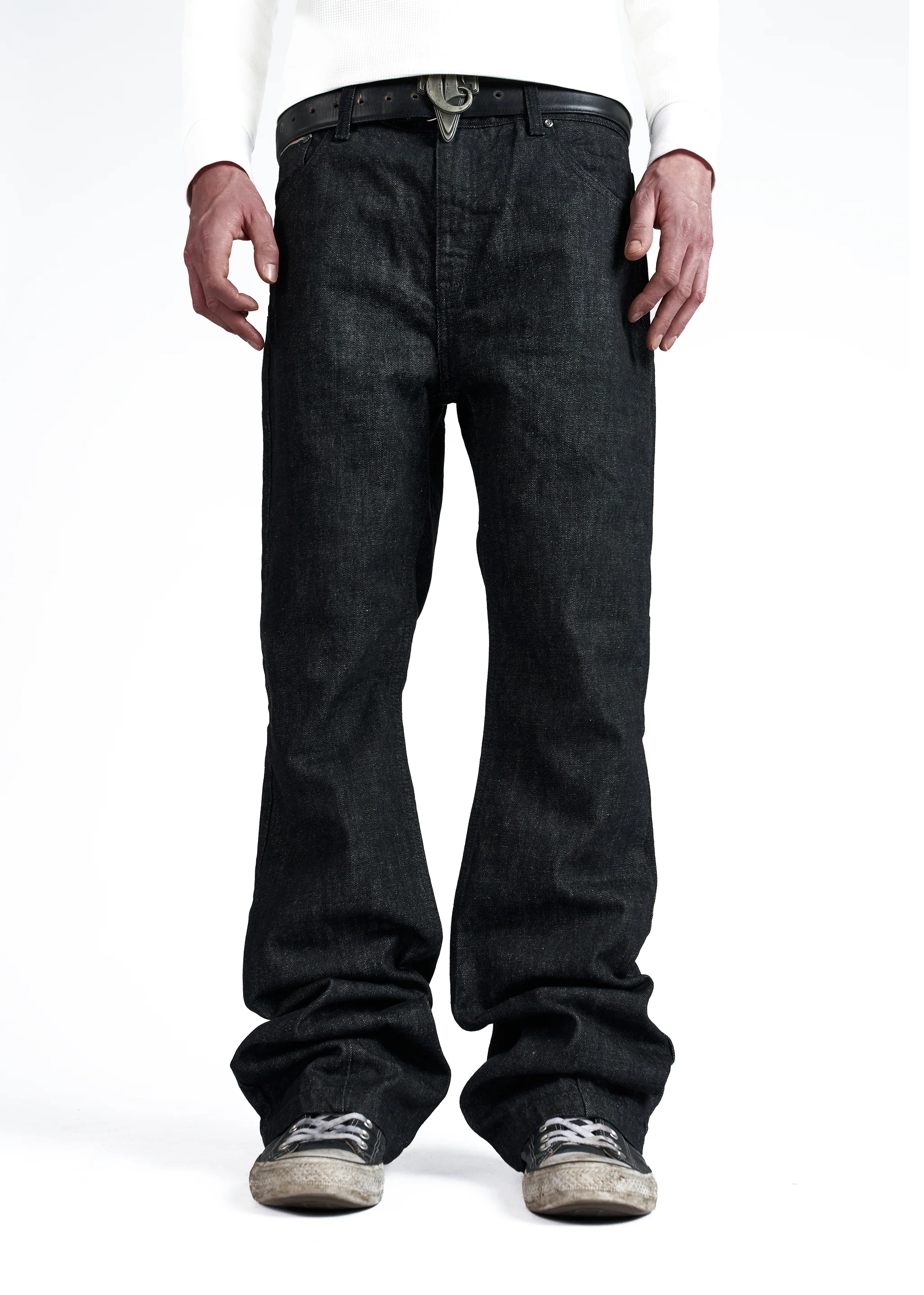 RAW DENIM BOOTCUT JEANS - Image 3