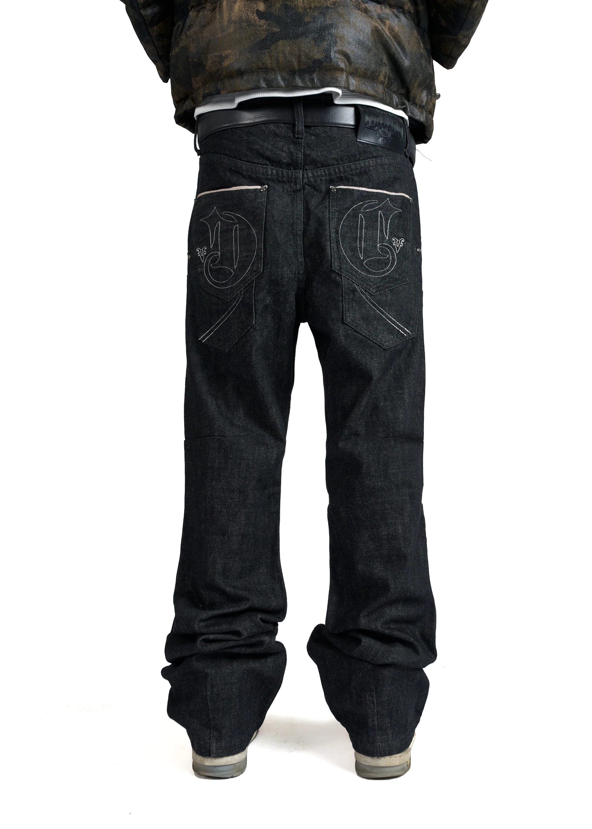 RAW DENIM BOOTCUT JEANS - Image 4