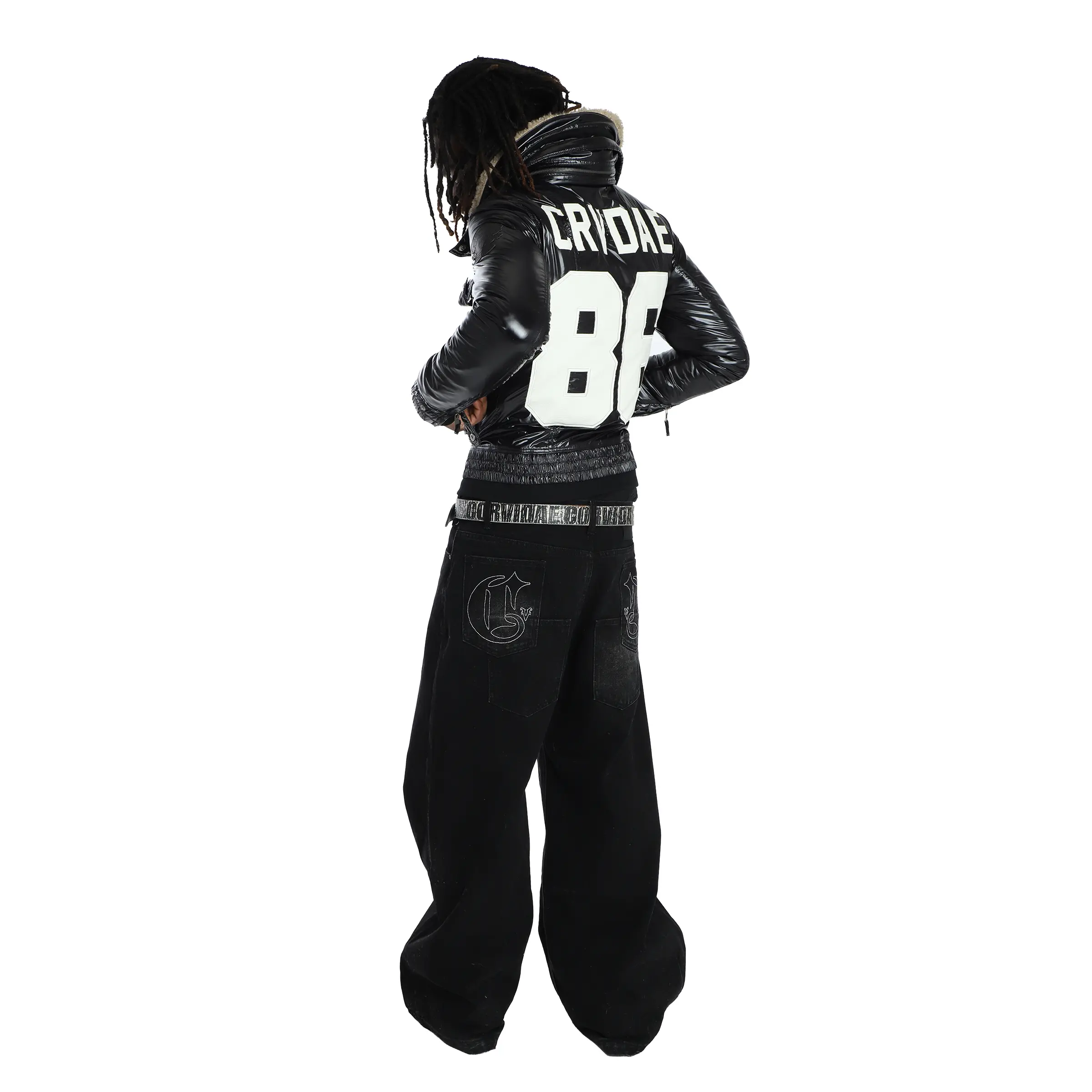 RHINO BAGGY CUT JEANS BLACK - Image 4