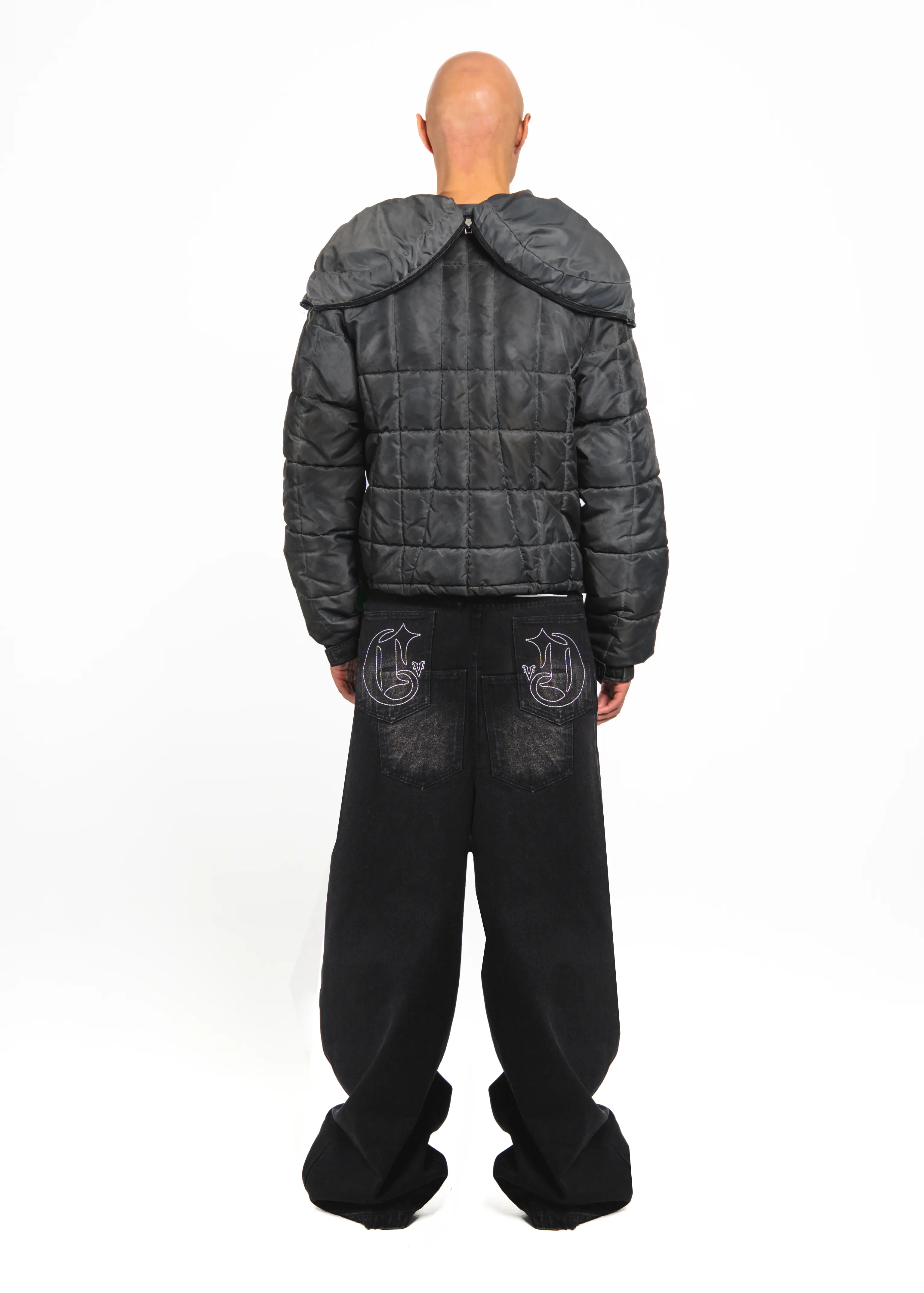 SHADOW GREY SPLIT PUFFER - Image 5