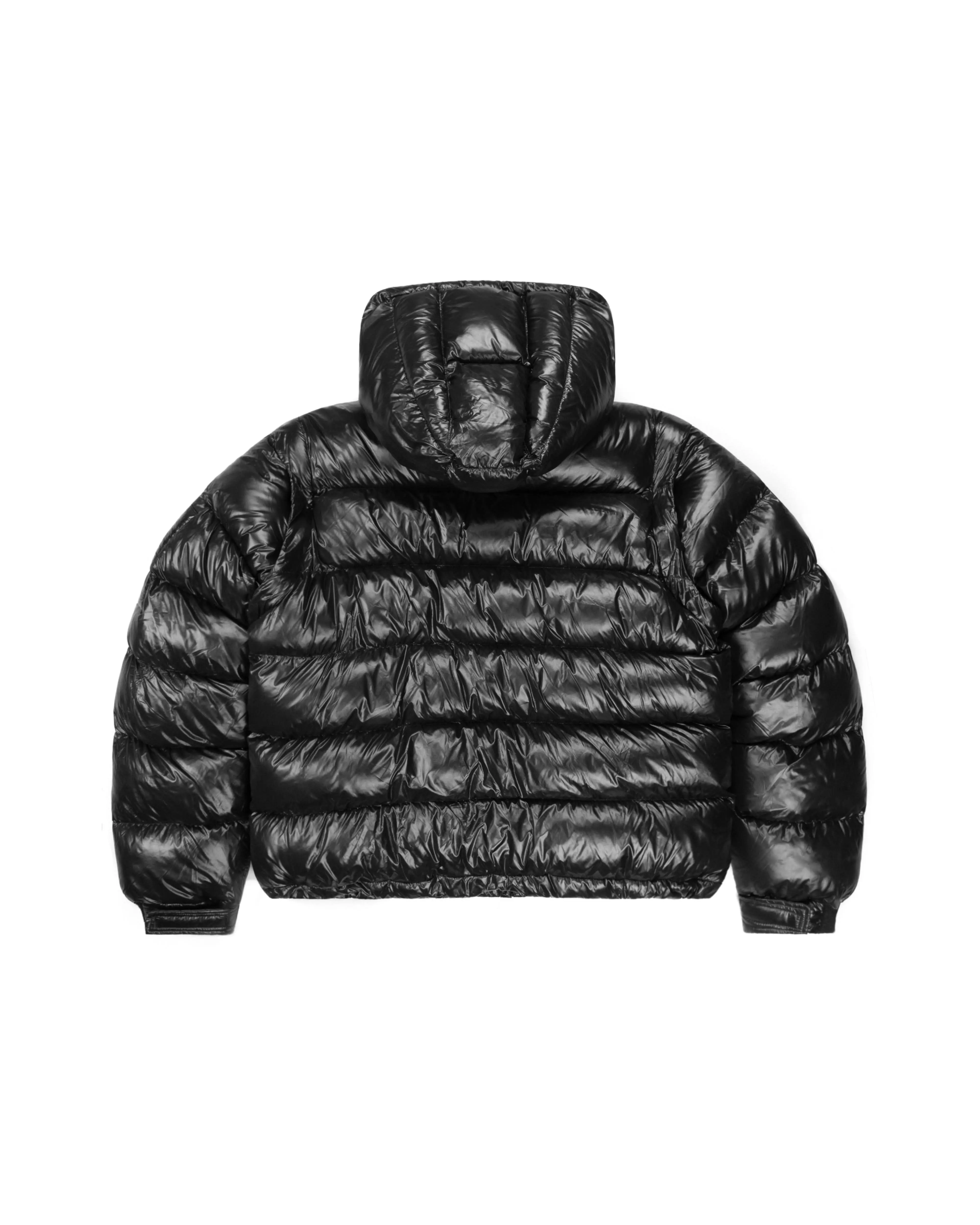 Shiny Black Technical Puffer - Image 5