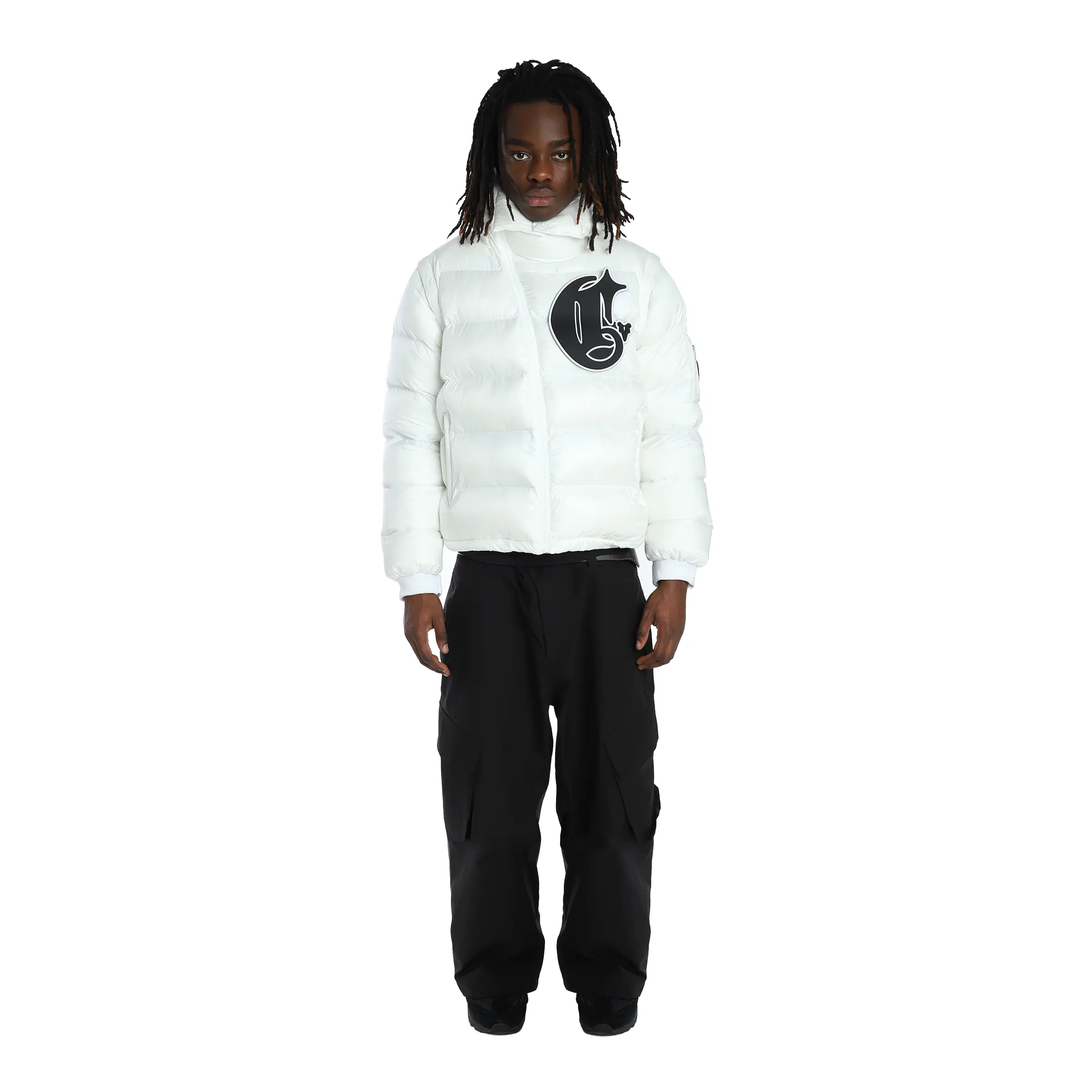 Shiny White Technical Jacket - Image 3