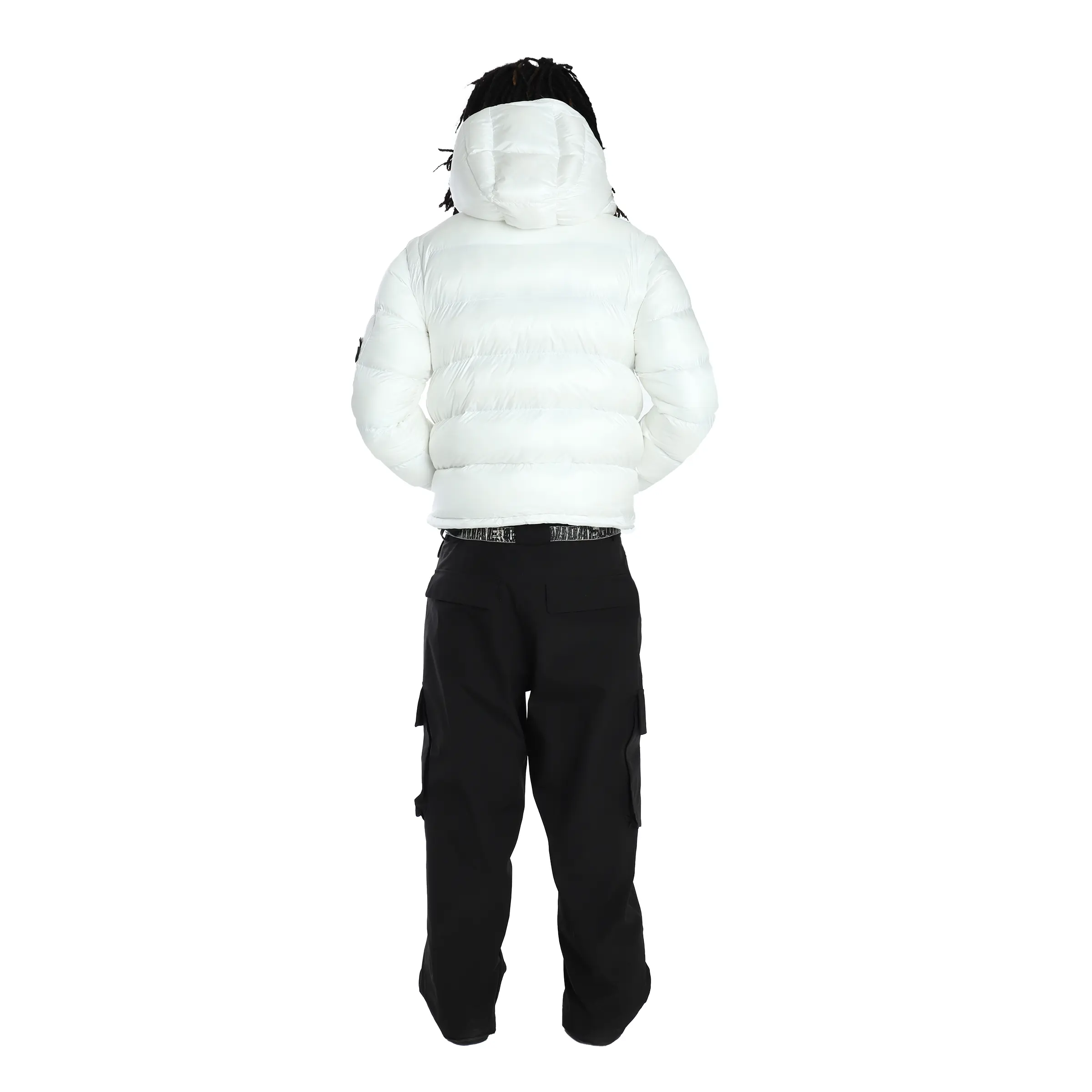 Shiny White Technical Jacket - Image 4